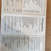 menu  at Morgentau. in Barcelona