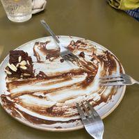 Sweet potato brownie. Didn’t get to the camera quick enough!  at Morgentau. in Barcelona