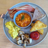 English breakfast at Morgentau. in Barcelona