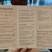 What a menu  at Morgentau. in Barcelona