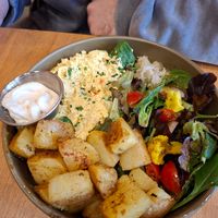 Tofu scramble at Morgentau. in Barcelona