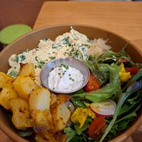 Another tofu scramble at Morgentau. in Barcelona