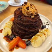 Chocolate Pancakes at Morgentau. in Barcelona