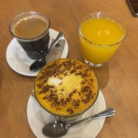 Turmeric latte   at Morgentau. in Barcelona