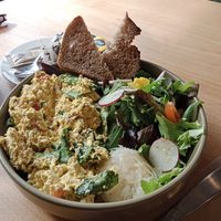 Tofu Scramble - very good ☺️ at Morgentau. in Barcelona