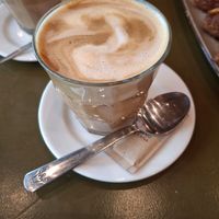 Nice coffee at Morgentau. in Barcelona