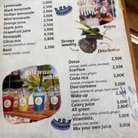 Menu  at Vitamince in Podgorica