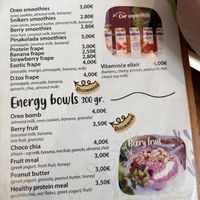 Menu   at Vitamince in Podgorica