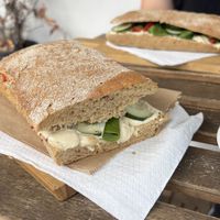 Hummus Sandwich  at Vitamince in Podgorica