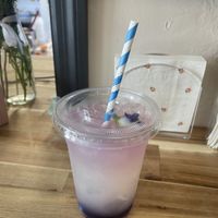 Butterfly pea lemonade   at Garden Party in Rockledge