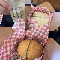CBLT & Pressed Brie with a hot girl summer matcha lemonade 😋   at Garden Party in Rockledge