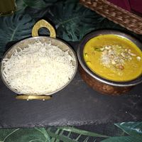 Vegan korma with rice at Tandoor Kuchnia Indyjska in Olsztyn