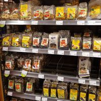 Dries fruits and nuts at denn's Biomarkt in Flensburg