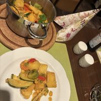 Kartoffeltopf im Topf serviert  at Strandrestaurant in Mirow