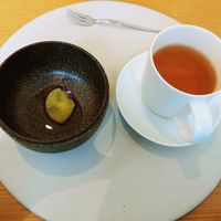 Sweet potato and tea at Legume Seoul in Seoul