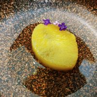 Close-up of sweet potato desert at Legume Seoul in Seoul