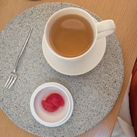 tea and watermelon dessert  at Legume Seoul in Seoul