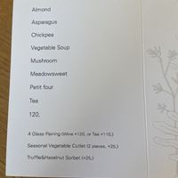 Lunch Menu - Food is always amazing here. Never disappoints   at Legume Seoul in Seoul