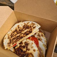 veg and cheez quesadilla at Mañana Restaurant in Gwynedd