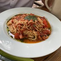 Pasta with tomato sauce (can be requested in vegan)  at Landhaus zum Schwanen in Babenhausen