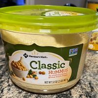 Huge hummus tubs  at Ghent Grab & Go in Norfolk