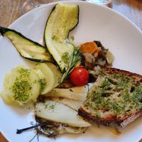 Local veggy plate at Restaurant Le Calendal in Cassis