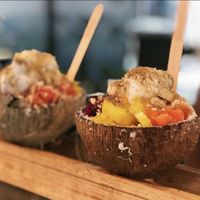 Coconut Yogurt / Fresh Fruit  goodness  at The Grateful Coconut in Cairns