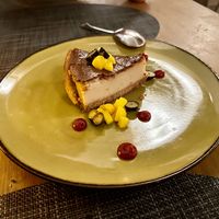 Vegan tofu cake at Salt in West End Village