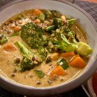 Caribbean curry at Salt in West End Village