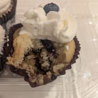 Yummy lemon blueberry at Cool Cat Cupcakes in Fredericksburg