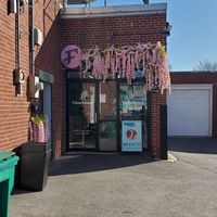 Outside from driveway at Flourhouse Bakery at Mike & Patty's in Newton