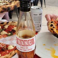 Great Chilli oil at Franc Jr's Famous Pizzeria in Coolangatta