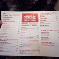 Menu Jan 25 #Veganuary at Franc Jr's Famous Pizzeria in Coolangatta