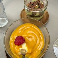 Tiramisu / mango cheesecake at Sarma Bistrot in Arezzo
