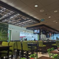 Dining area at Wahlburgers in Byron Bay