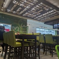 Dining area at Wahlburgers in Byron Bay