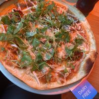 The vegan Rustica  at Dough Pizza Kitchen in Manchester