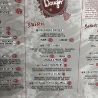 Menu 2 at Dough Pizza Kitchen in Manchester