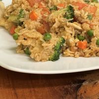 Tom Yum fried ricee  at Aunty Mena's in Wellington