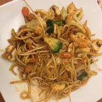 mock chicken chow  at Aunty Mena's in Wellington