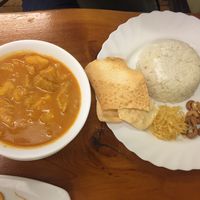 curry at Aunty Mena's in Wellington