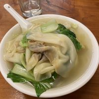Wonton noodle soup   at Aunty Mena's in Wellington