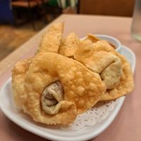 Deep-fried wontons at Aunty Mena's in Wellington