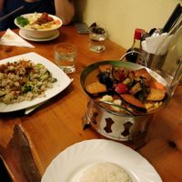 selection of food at Aunty Mena's in Wellington