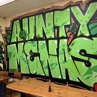   at Aunty Mena's in Wellington