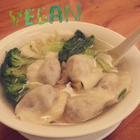 dumpling soup at Aunty Mena's in Wellington