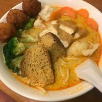 Lanska (vegan) - so good. at Aunty Mena's in Wellington