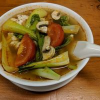 Tom yum soup at Aunty Mena's in Wellington