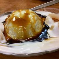 Sago with coconut cream and syrup at Aunty Mena's in Wellington