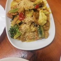 Satay tofu at Aunty Mena's in Wellington